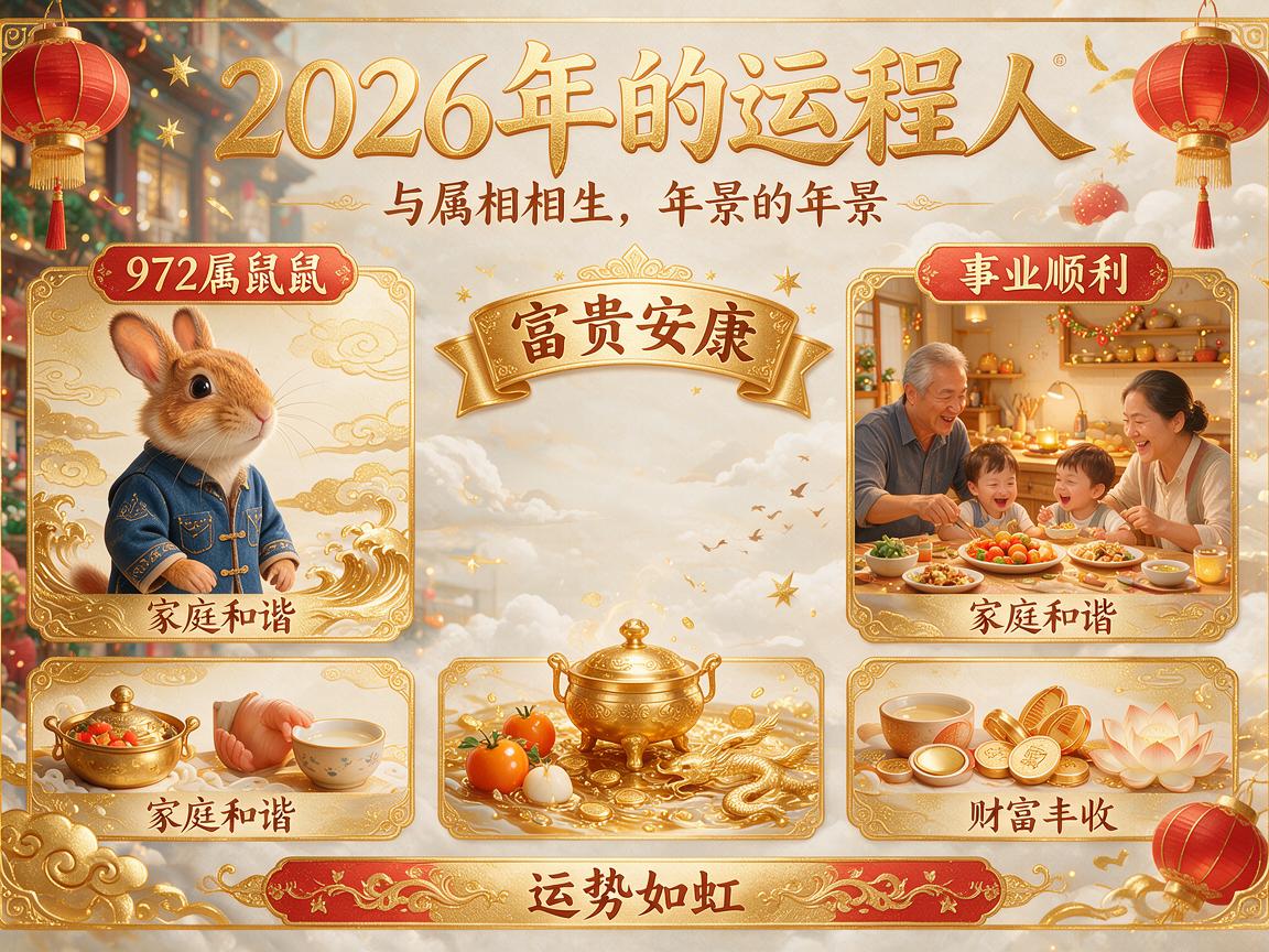 1972年2026年属鼠人的全年运势 属鼠人2026年运程如何