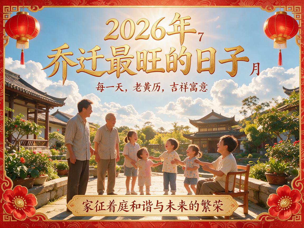 2026年乔迁最旺日子老黄历 2026年哪一天是最吉利的乔迁日