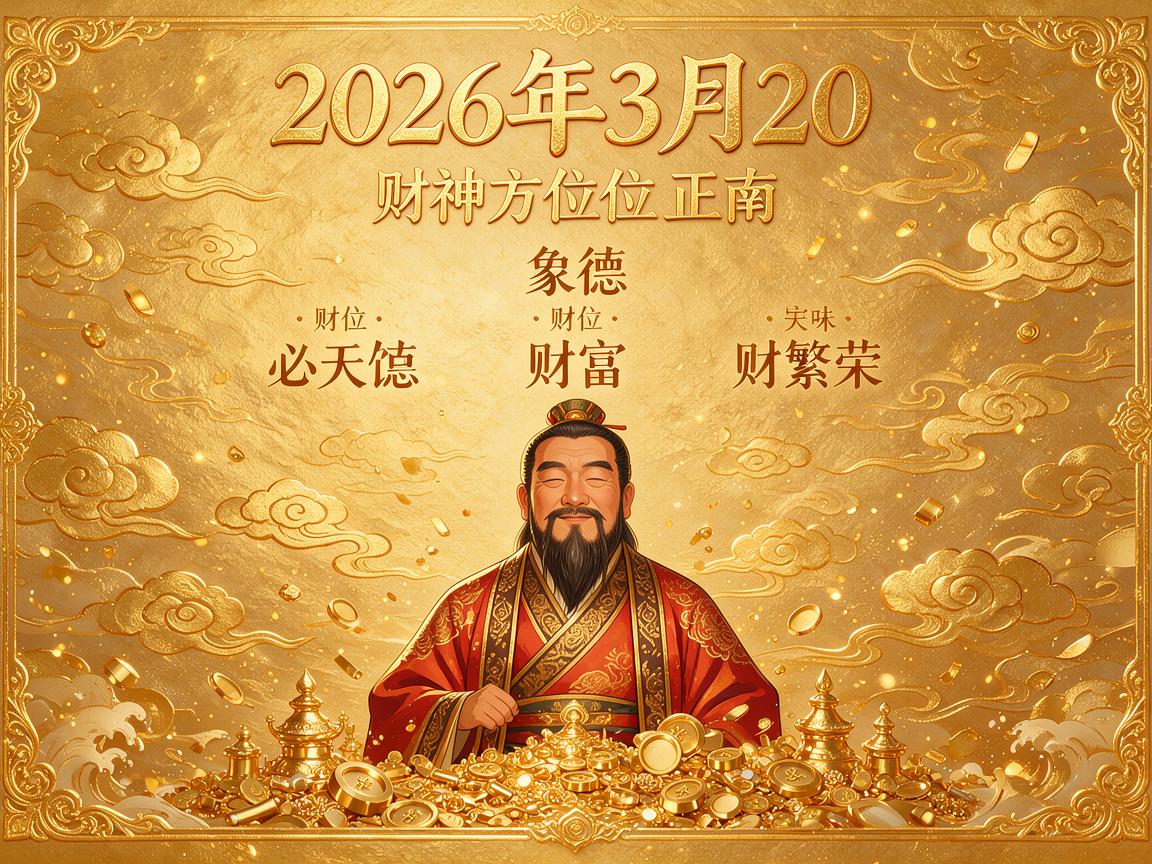 2026年3月20日财神方位 2026年3月20日财神方位在哪