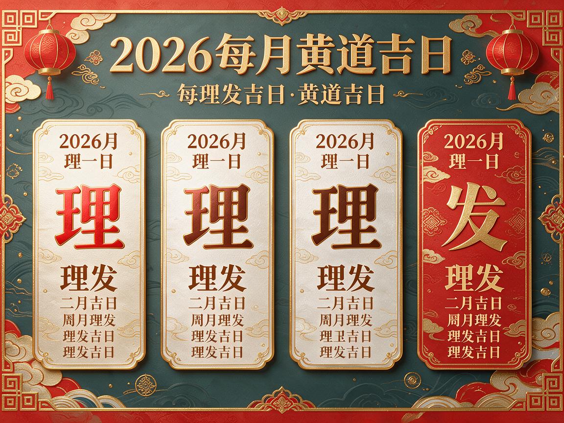 2026年每月理发黄道吉日一览表 黄道吉日理发表2026年每月