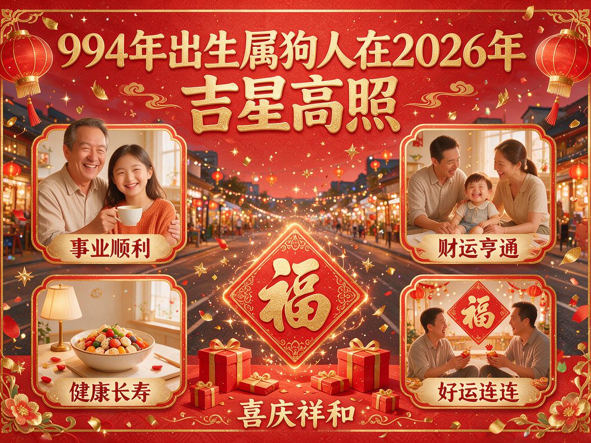 94年生肖狗2026年有两喜缠身 94年属狗人今年有哪两大喜事 94年生肖狗2026年有两喜缠身 94年属狗人今年有哪两大喜事