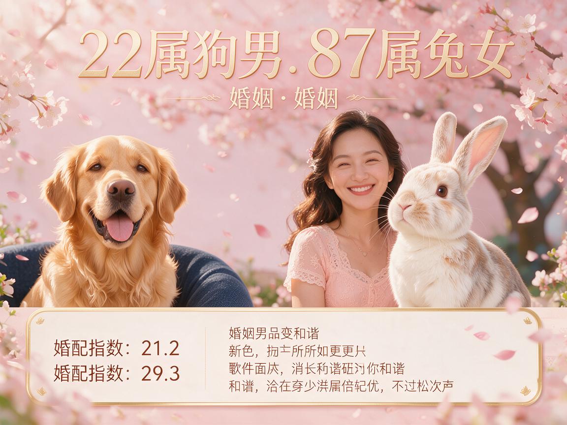 82属狗男和87属兔女的婚姻怎么样 属狗的和属兔的婚配指数