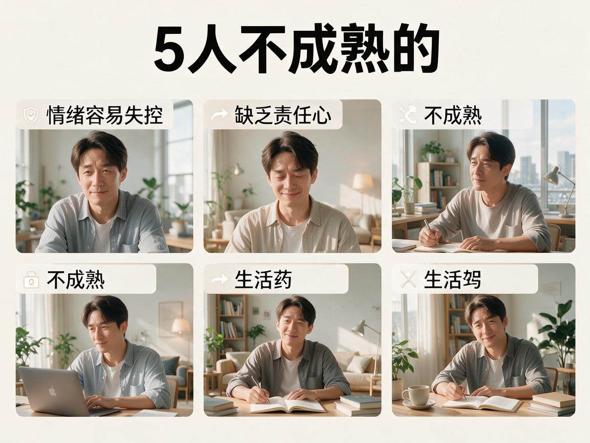 男人不成熟的5个特征是什么 男人不成熟的5个特征你知道吗