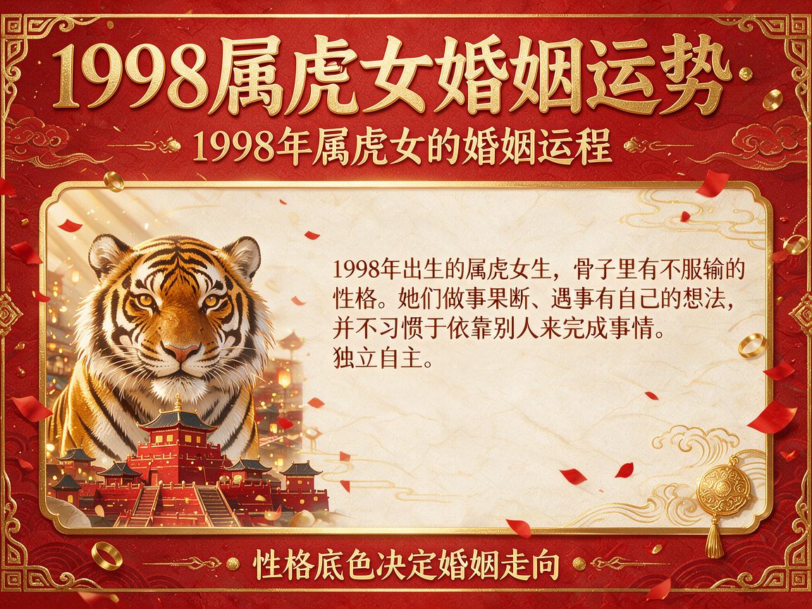 1998年属虎女婚姻运势详解 1998属虎女婚姻运势如何