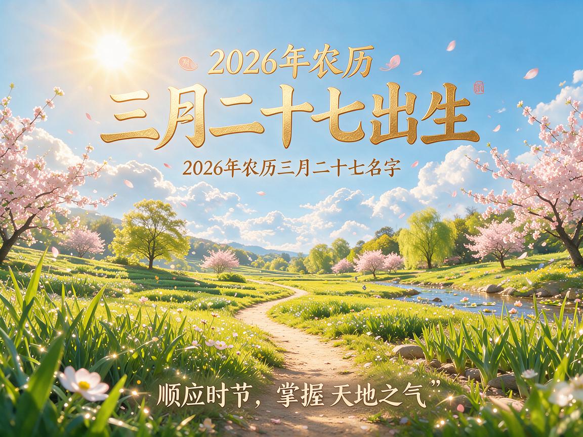 2026年农历三月二十七出生的男孩怎么取名  大气磅礴的名字