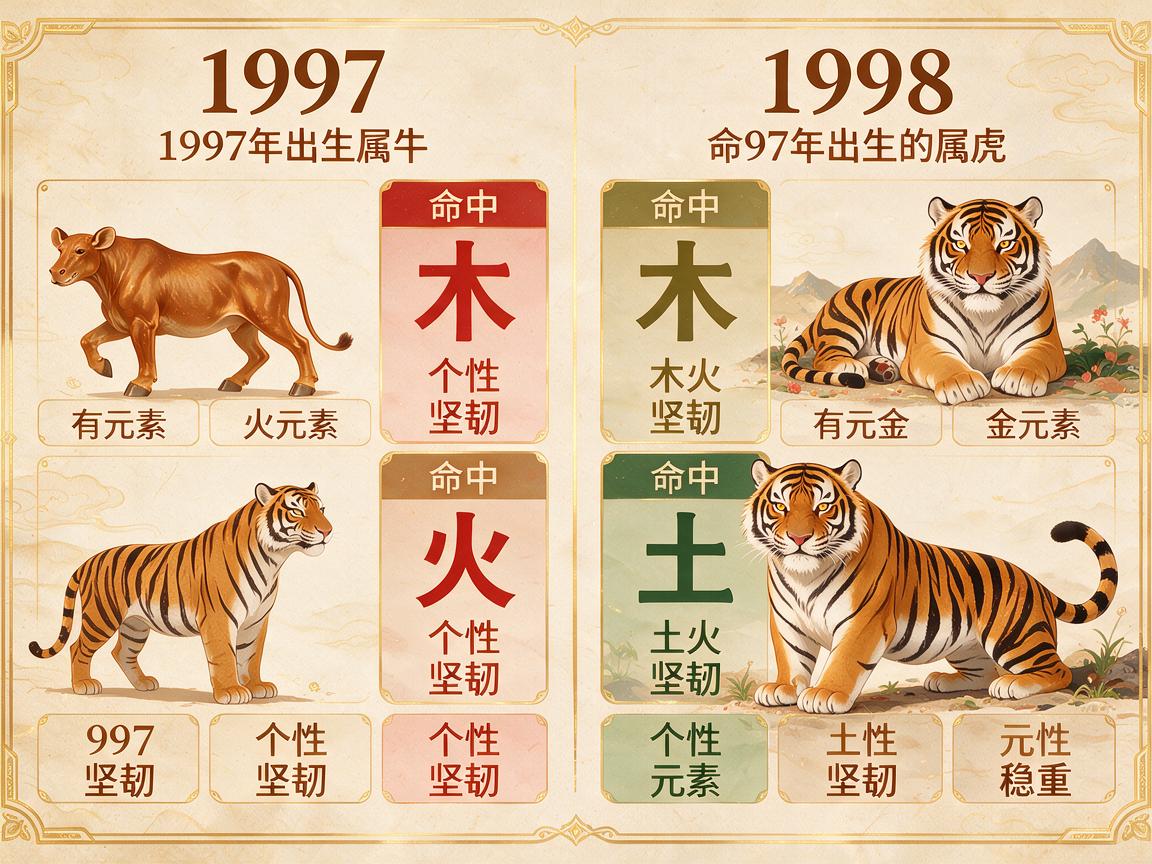 1997和1998八字合不合 1997和1998的八字是否相容