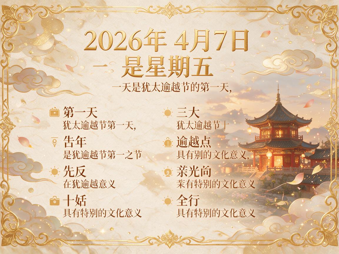 2026年4月7日是什么日子 2026年4月7日有什么重要意义