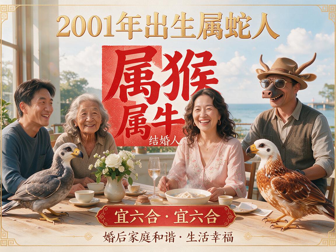 01年的蛇和什么属相结婚合适 01年出生的蛇适合和哪个属相结婚