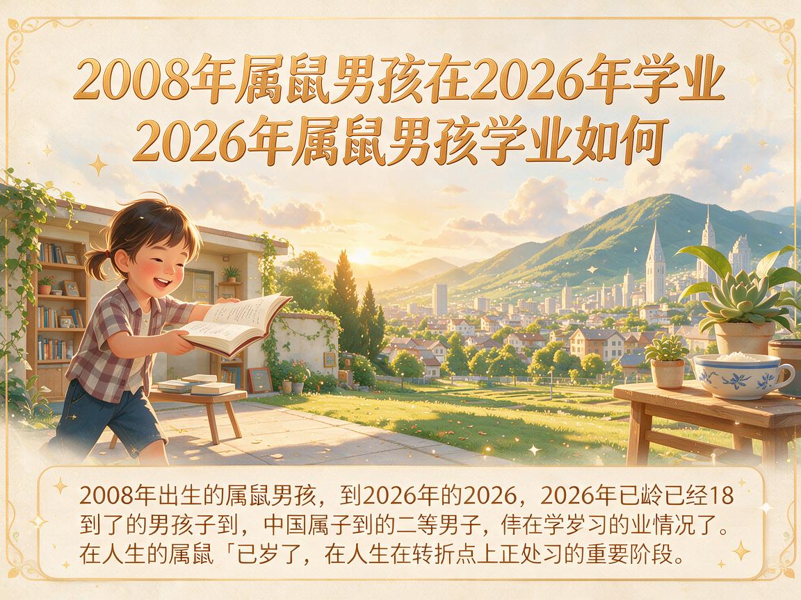 2008年属鼠男孩在2026年学业 2026年属鼠男孩学业如何