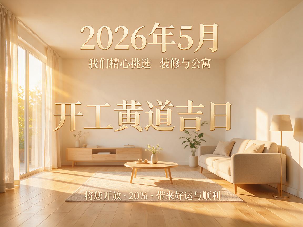 2026年5月装修开工黄道吉日 2026年5月最佳装修黄道吉日