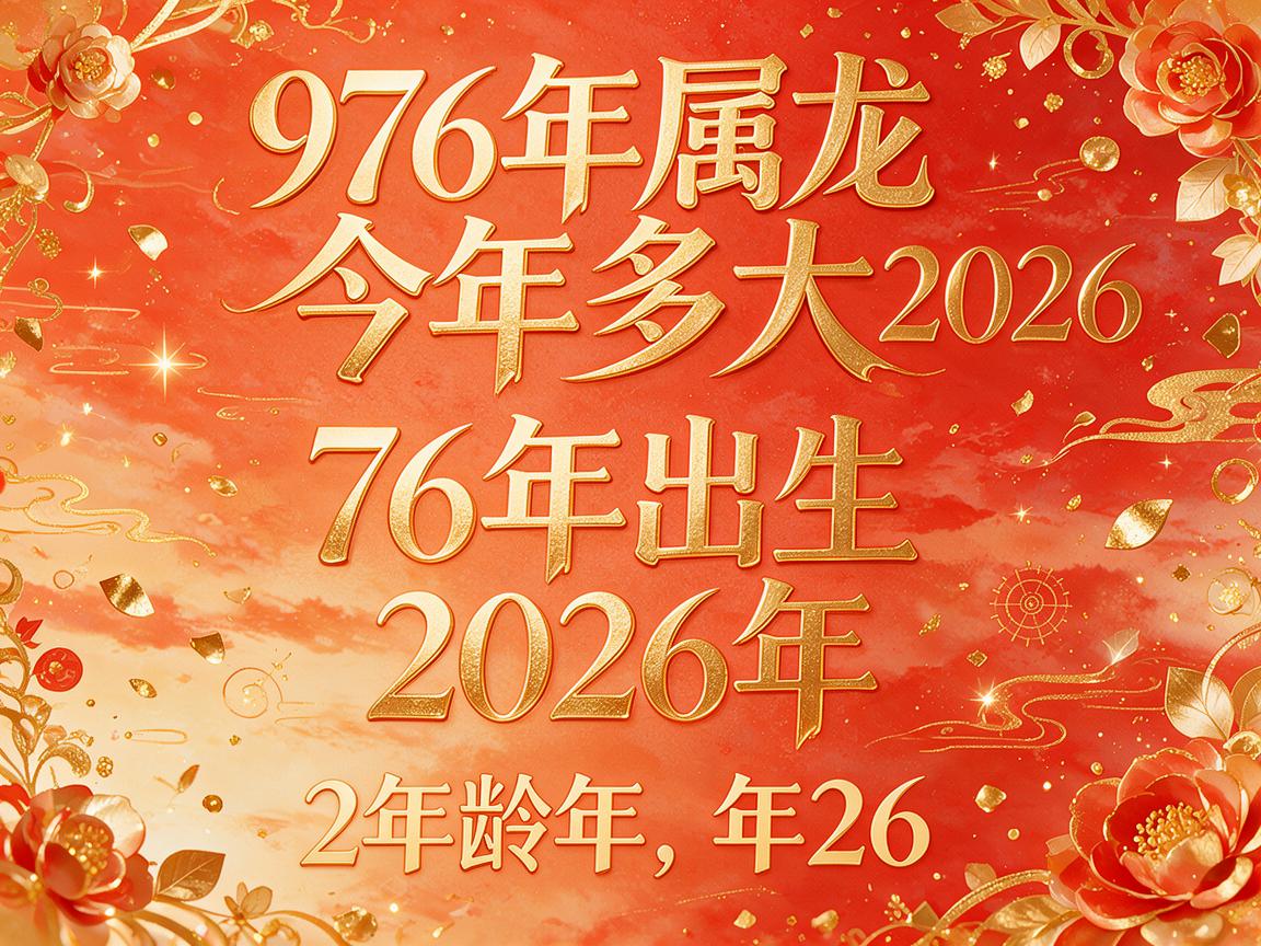1976年属龙的今年多大2026 76年出生2026年多大年龄