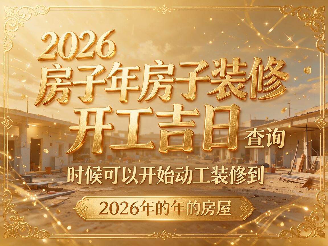 2026房子装修开工吉日查询 何时适合开工装修2026年的房子