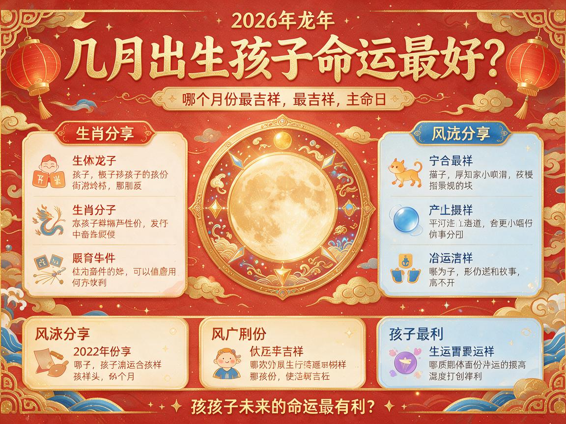 2026年龙年几月出生的孩子最好命 2026年龙年生肖最吉月份