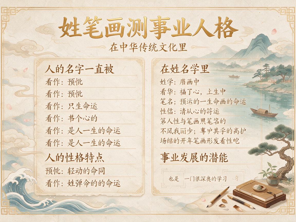 姓名笔画测事业人格 姓名笔画测事业人格