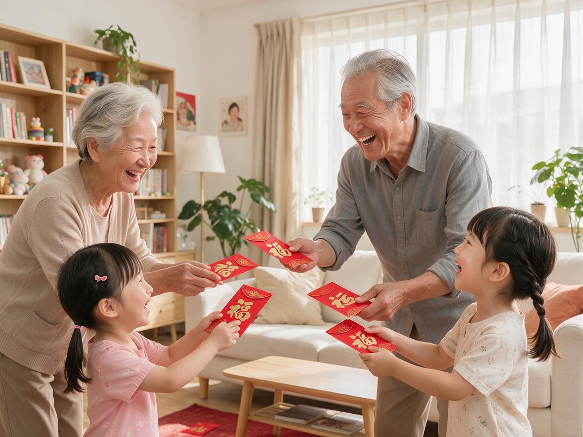向双子座长辈讨红包