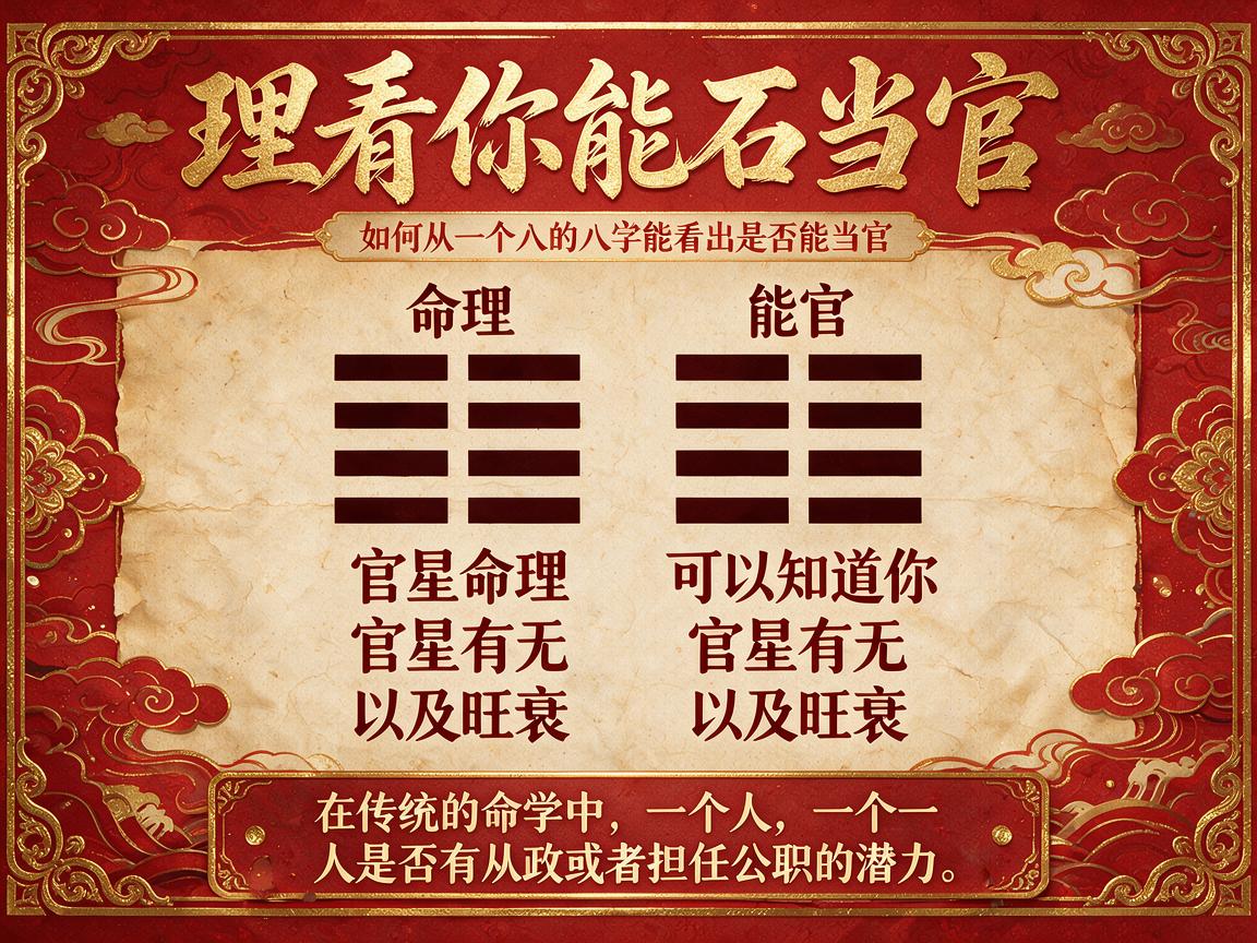 八字命理看你能否当官  如何从一个人的八字能看出是否能当官
