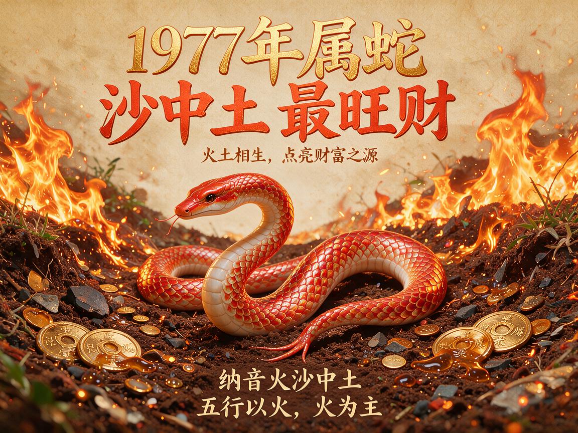 77年属蛇沙中土最旺财的颜色 77年属蛇人幸运颜色是什么