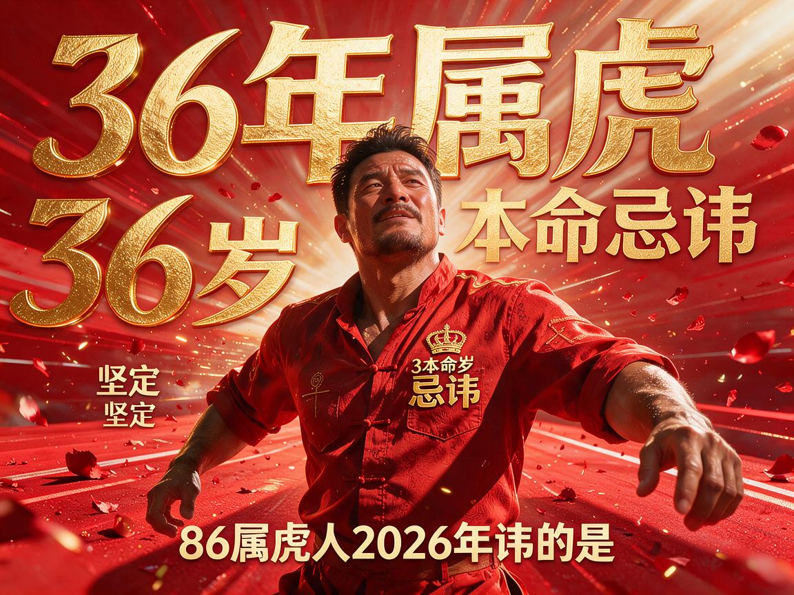 86年属虎36岁本命忌讳什么 86属虎人2026年佩戴什么