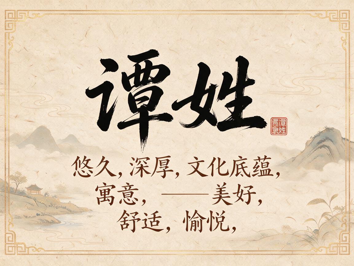 姓谭的好听的名字 姓谭的好听的名字