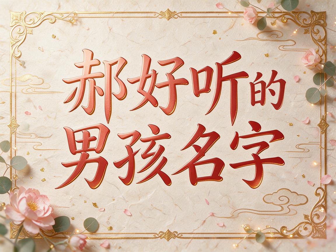 姓郝好听的男孩名字