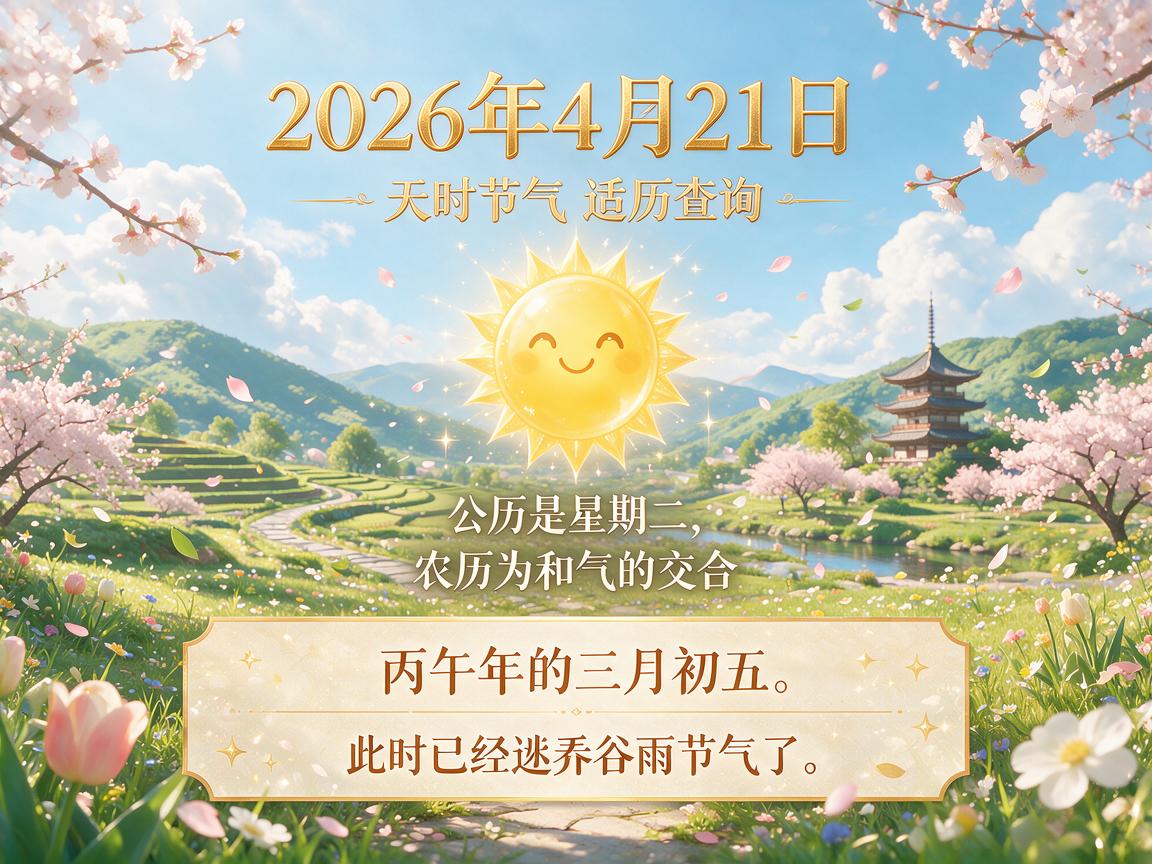 2026年4月21日黄历查询 2026年4月21日适宜啥事