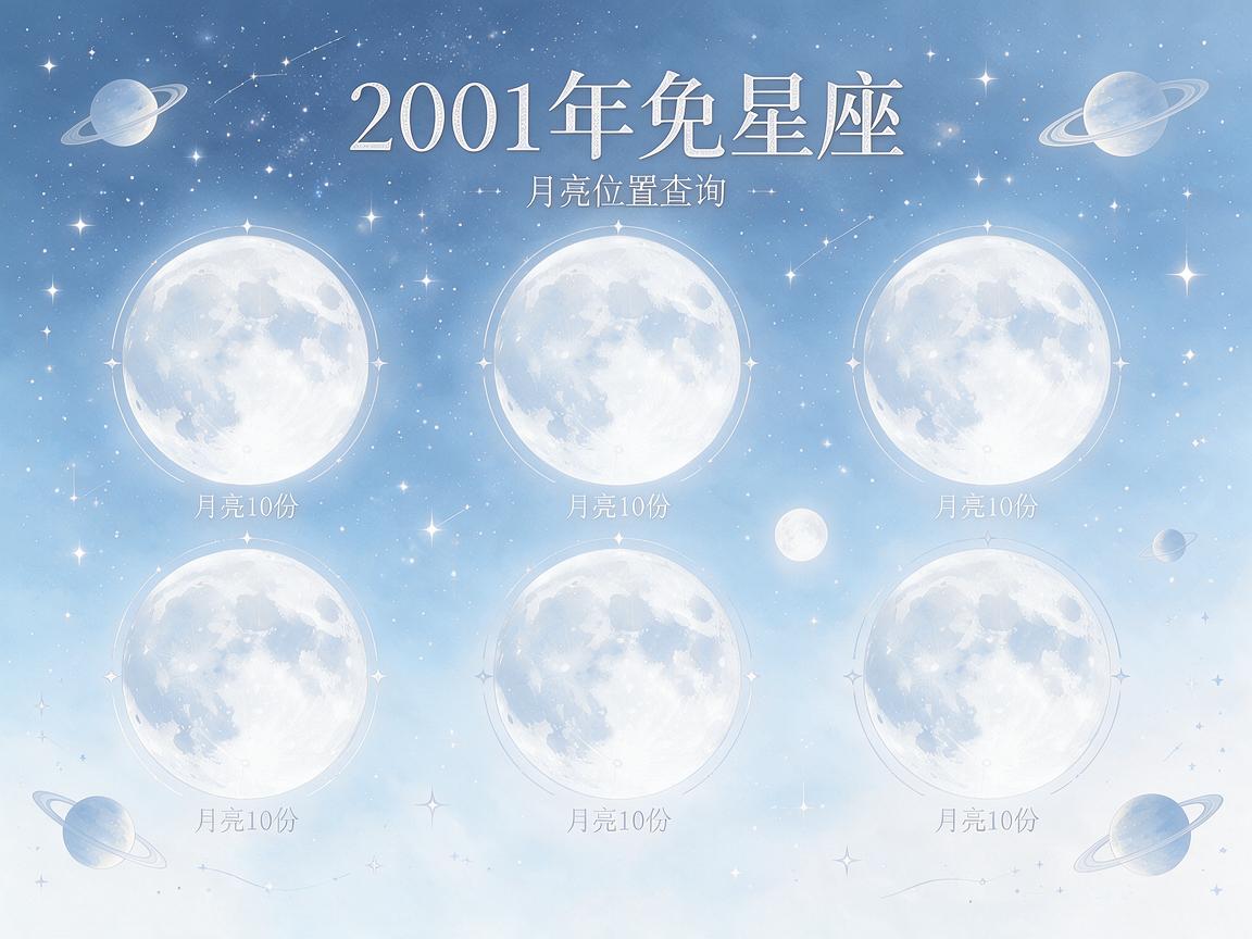 2001年月亮星座查询表  月亮星座精确查询表2001年
