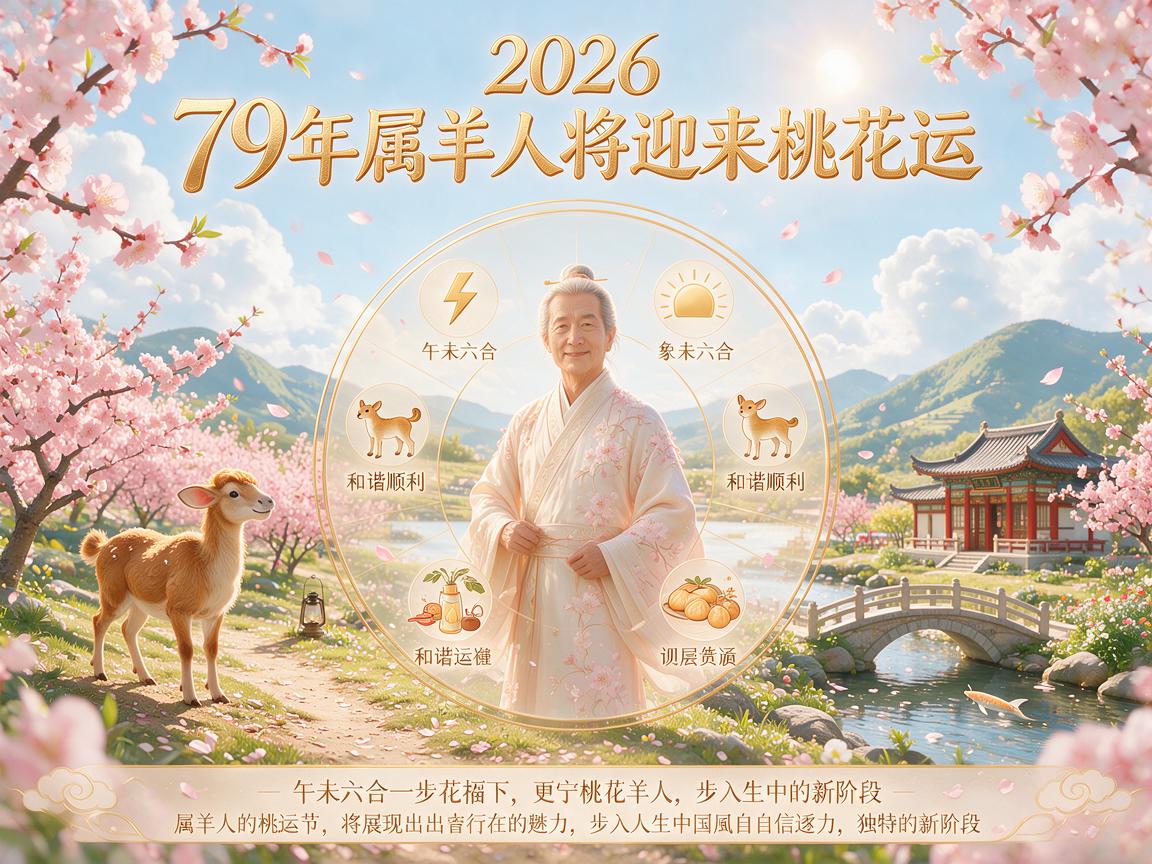79年属羊44岁2026年桃花运 2026年属羊要出什么大事