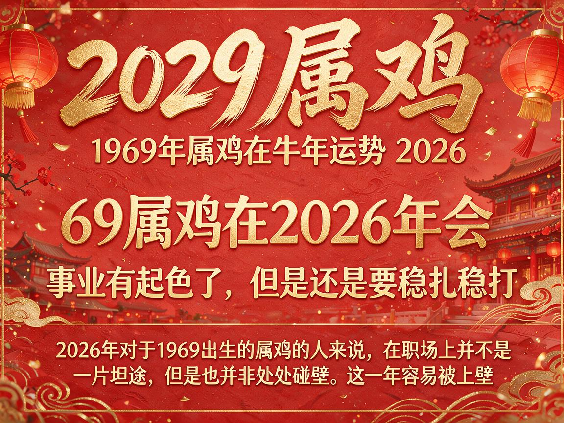 69属鸡在2026年怎么样 1969年属鸡在牛年运势2026