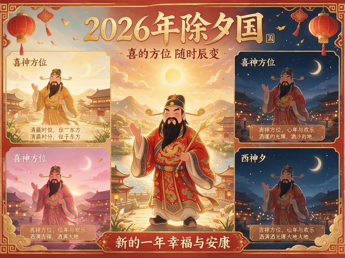 2026年除夕喜神方位一览表 2026年除夕喜神方位时辰变化 2026年除夕喜神方位一览表 2026年除夕喜神方位时辰变化