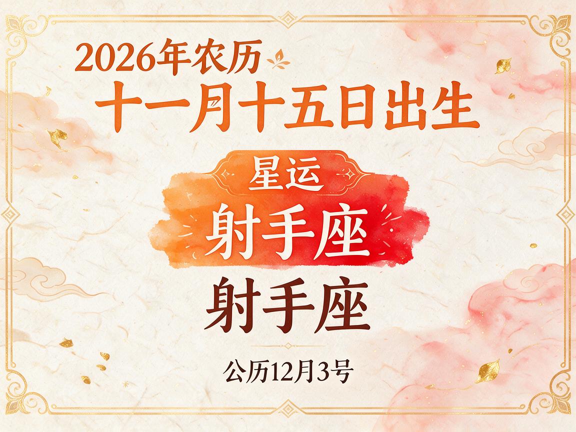 2026年农历十一月十五这天出生是什么星座  有哪些幸运色