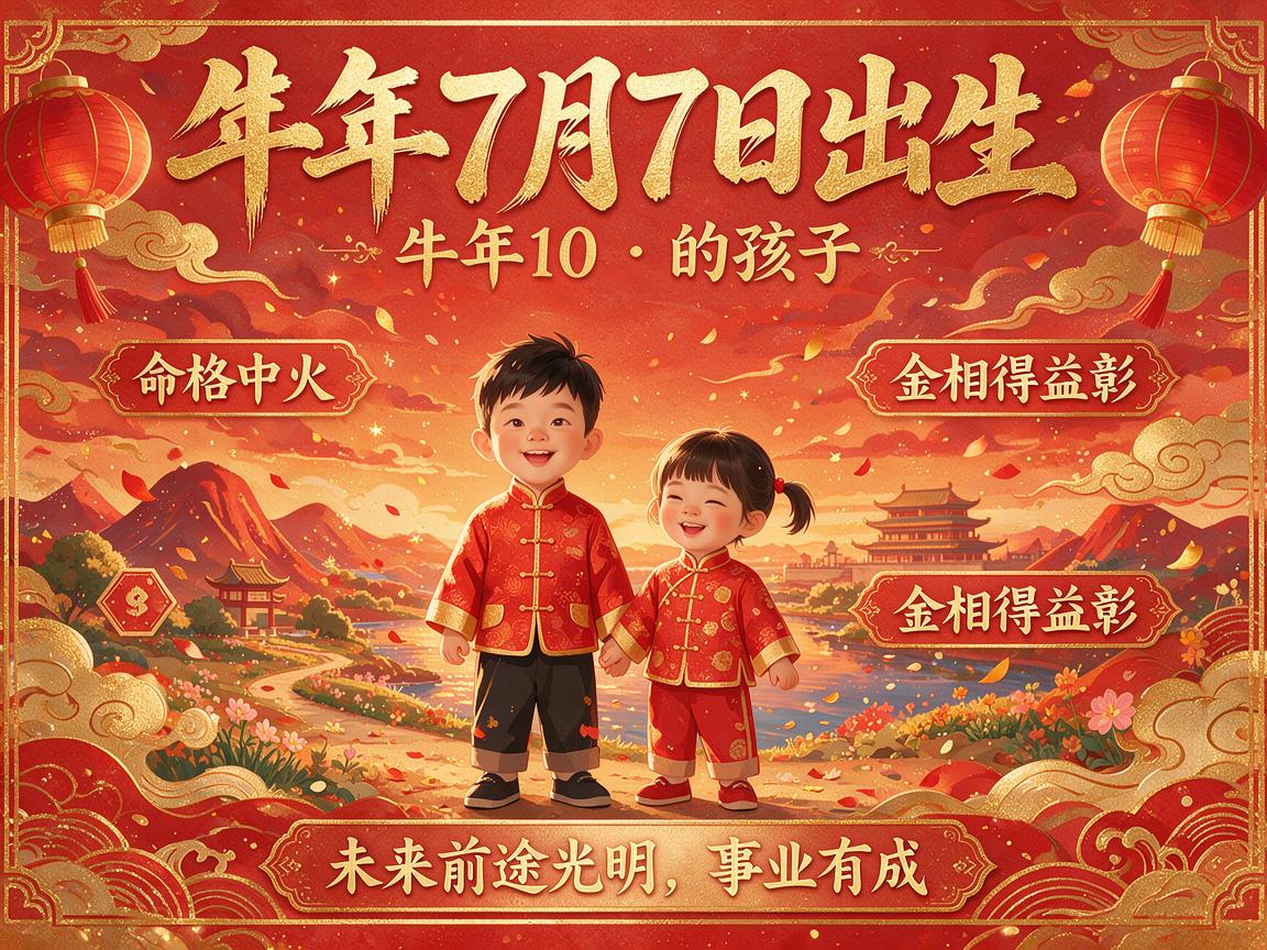 2026年牛年7月7日出生的孩子命运怎么样 当天老黄历查询