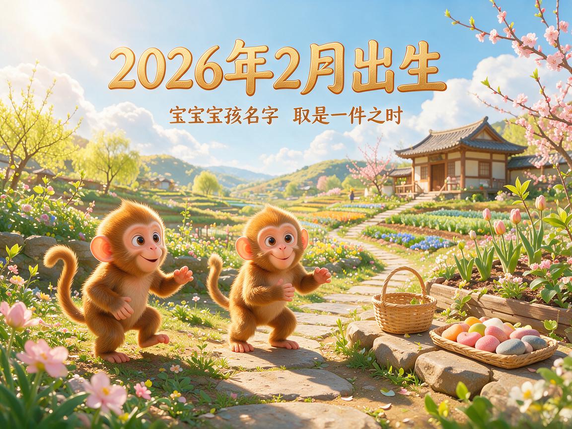 2026年2月出生的猴宝宝起名大全及寓意