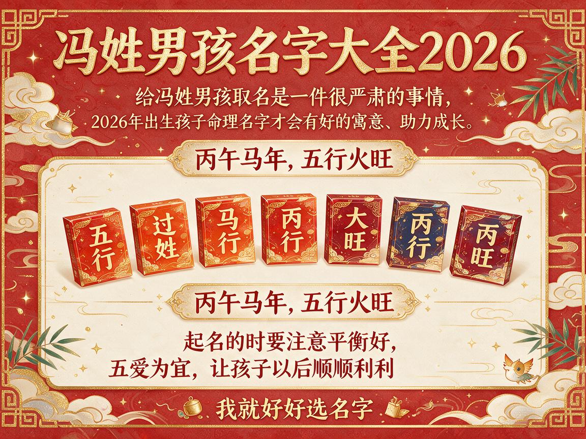冯姓男孩名字大全2026