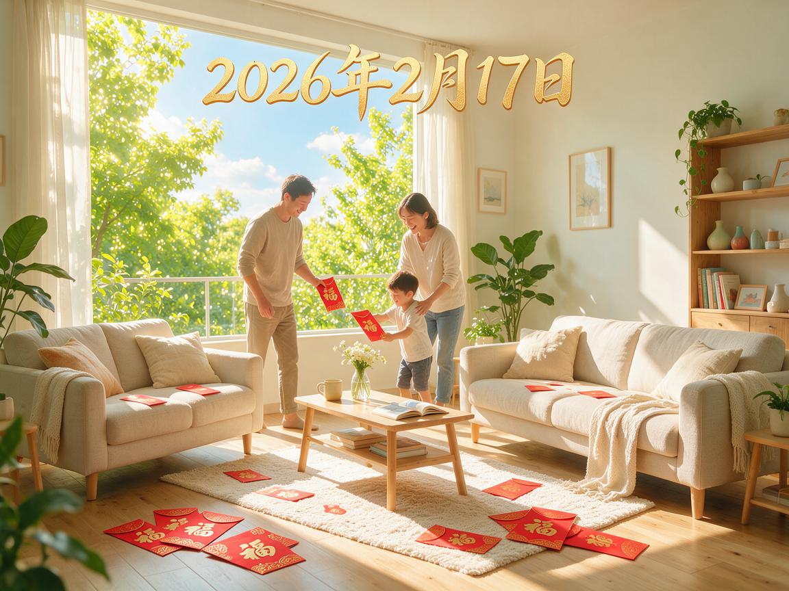 2026年2月17日适不适合搬新家 搬家包多少红包合适