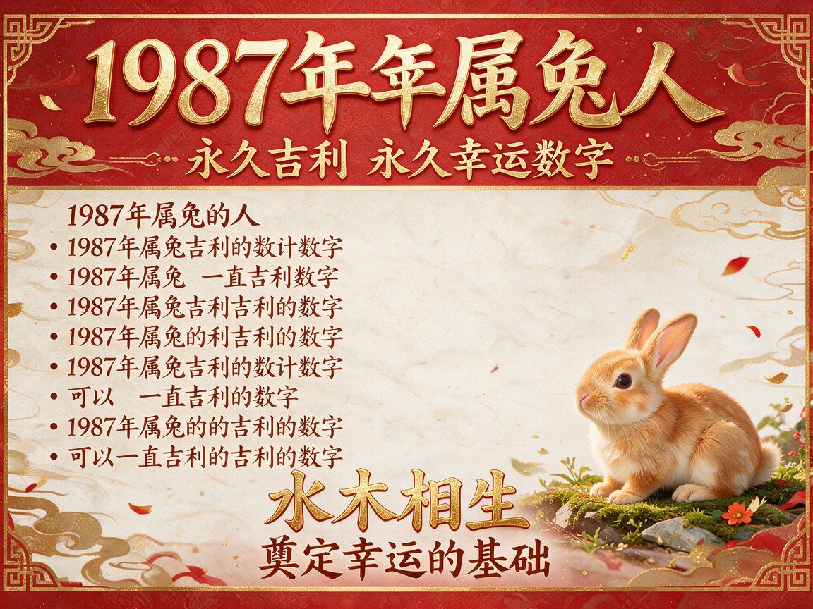 1987年属兔人永久吉利的数字 1987属兔永久幸运数字