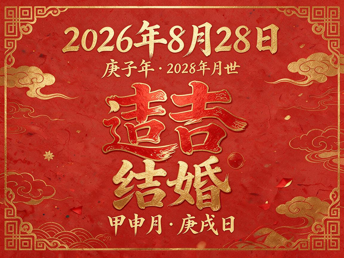 2026年8月28日黄历查询 农历多少 是什么日子 结婚吉时