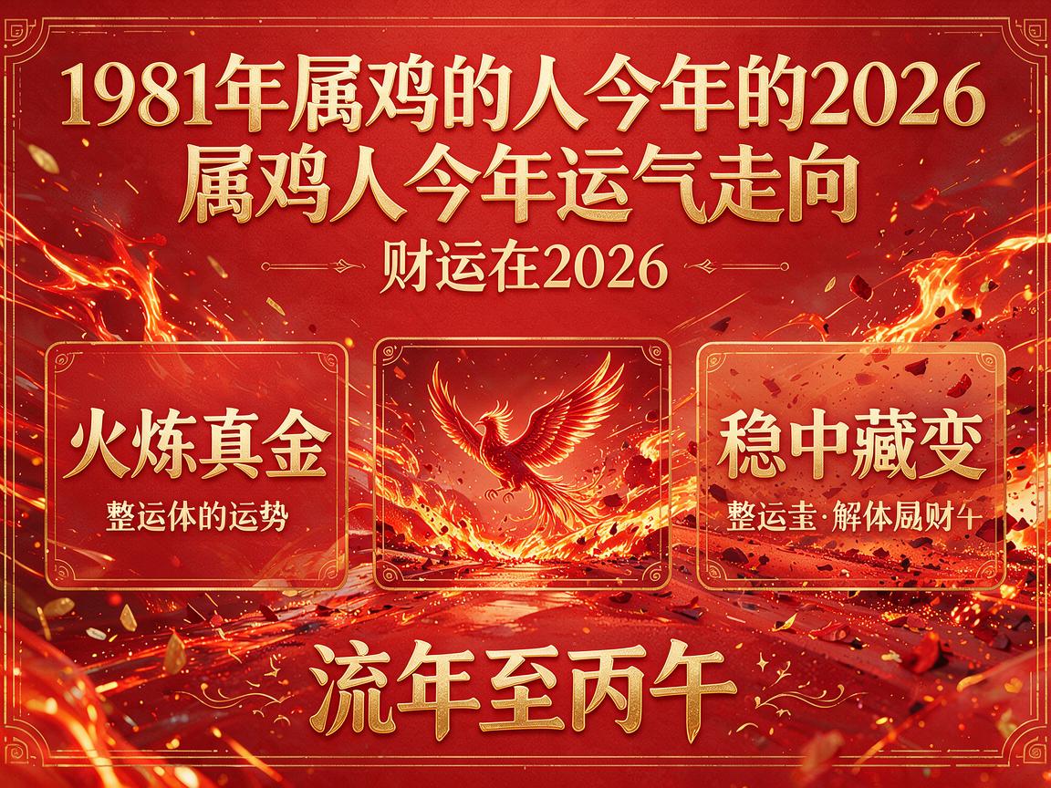 1981属鸡人今年的运气和财运2026 属鸡人今年运气走向