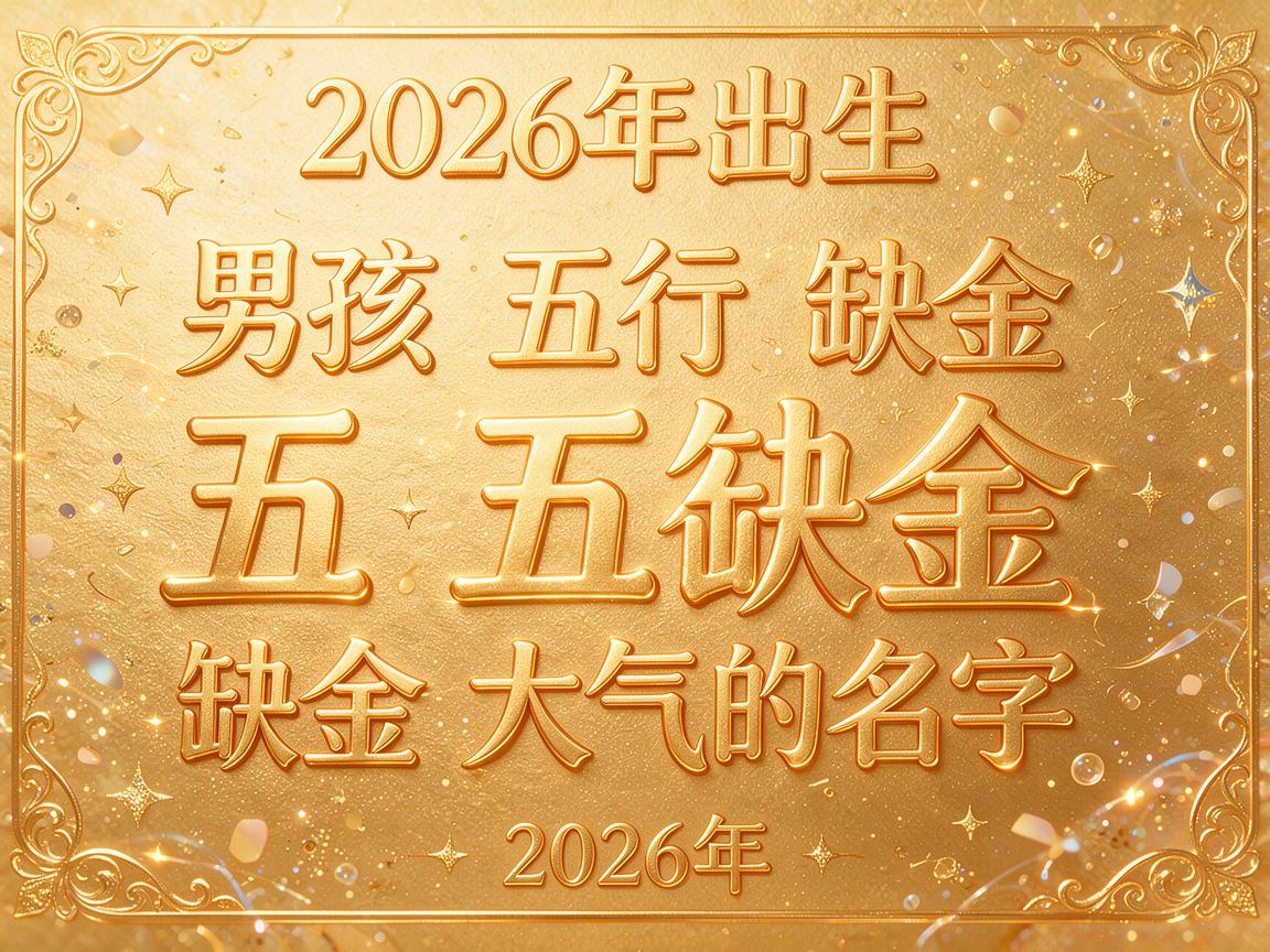 2026年春节出生的男孩五行缺金大气的名字  怎么取名字