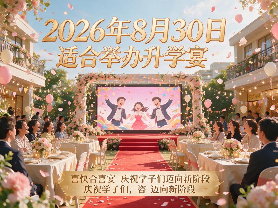 2026年8月30日可以办升学宴吗 办升学宴要注意什么