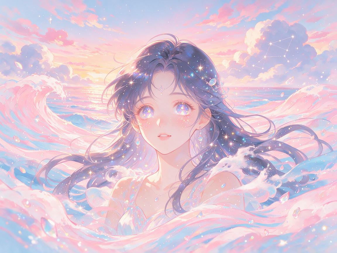 十二星座奶茶怎么画双鱼座少女  十二星座又可爱又奶茶的画法