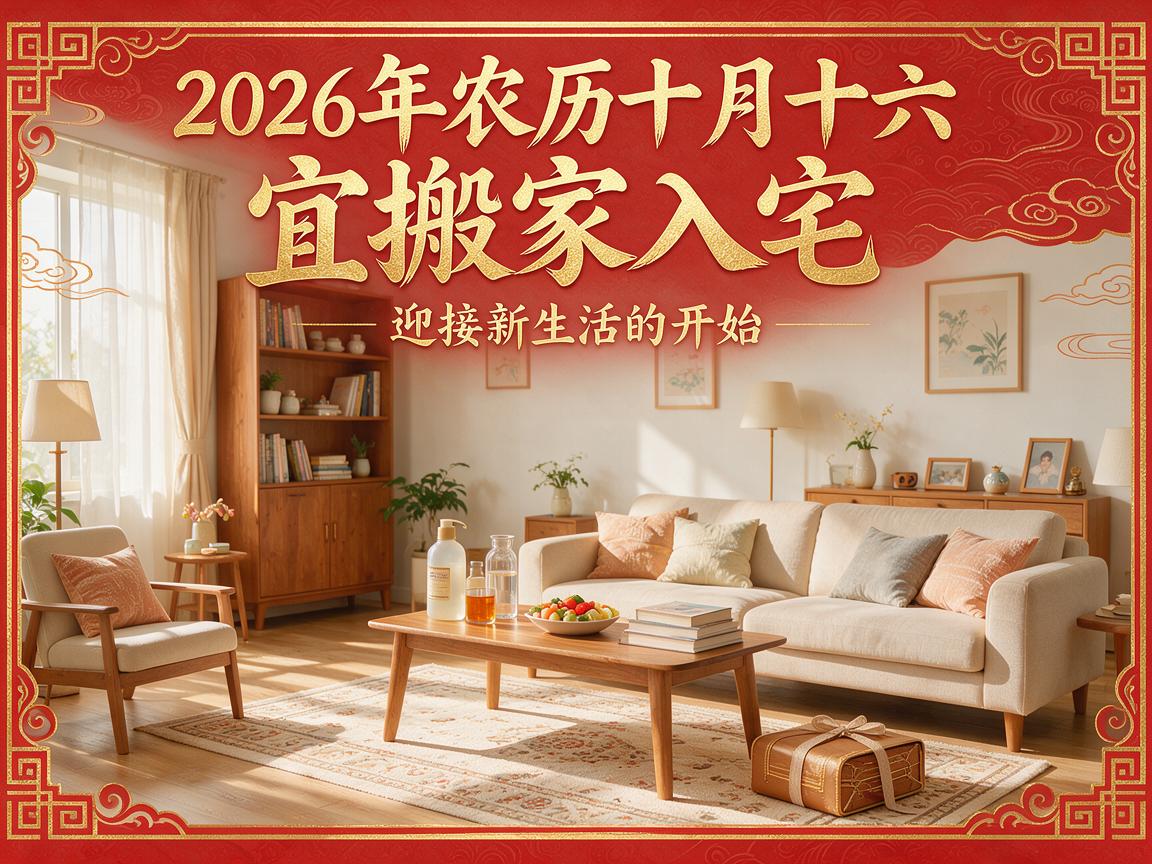2026年农历十月十六可以搬家入宅吗 搬家入宅需要准备什么
