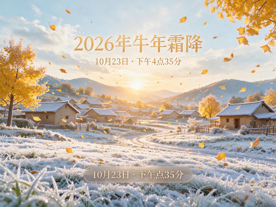 2026牛年霜降是几月几号几点几分  霜降时间长还是短