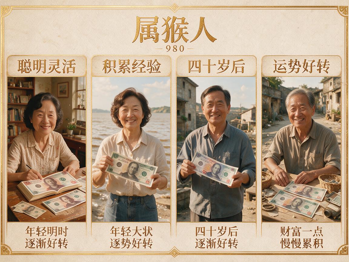 80年出生的属猴人哪年开始发财 1980属猴戴什么招财