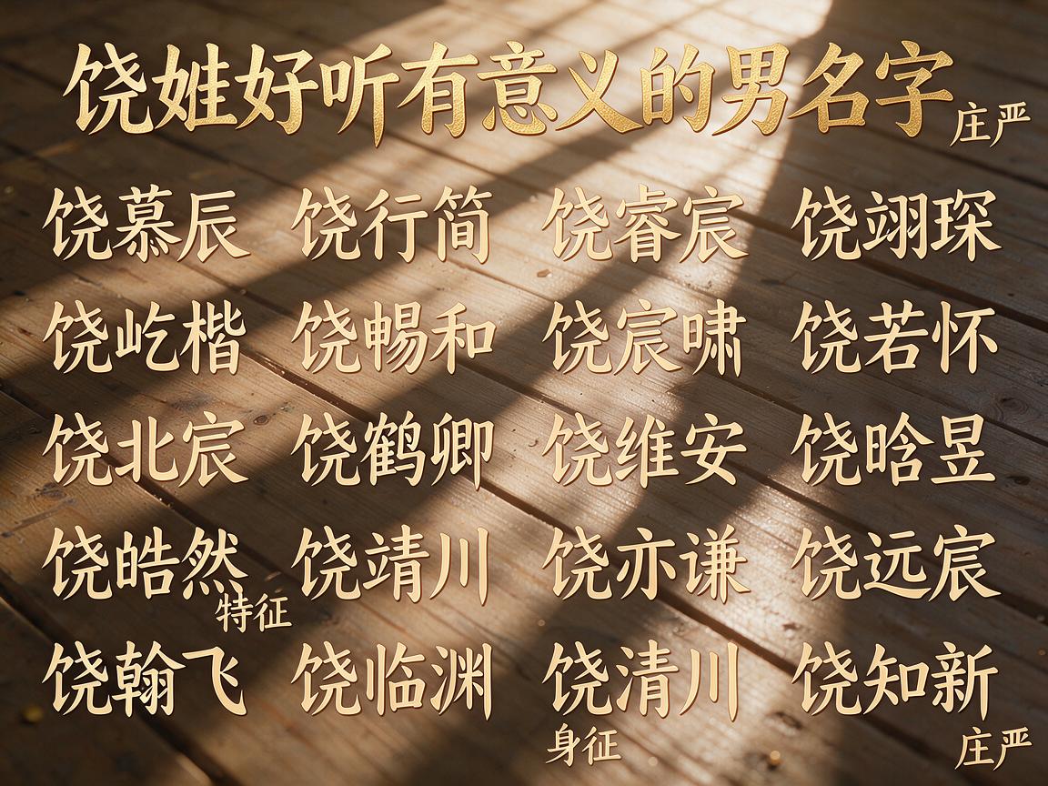 饶姓好听有意义的男名字