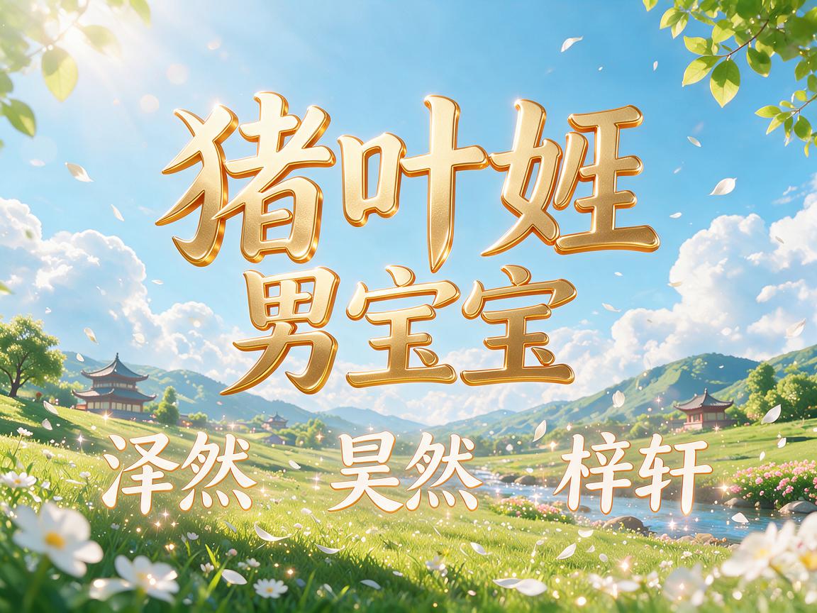 属猪姓叶男宝宝好听名字