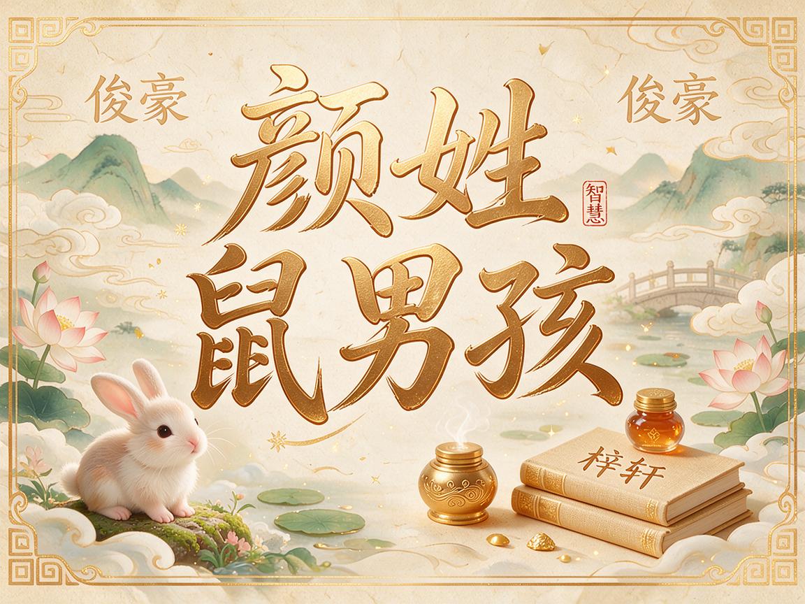 颜姓属鼠男孩起名怎么样好听