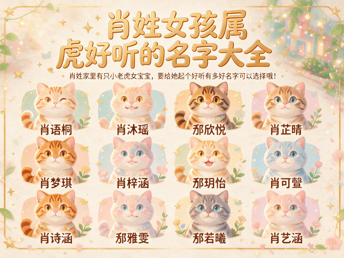 肖姓女孩属虎好听的名字大全 肖姓女孩属虎好听的名字大全
