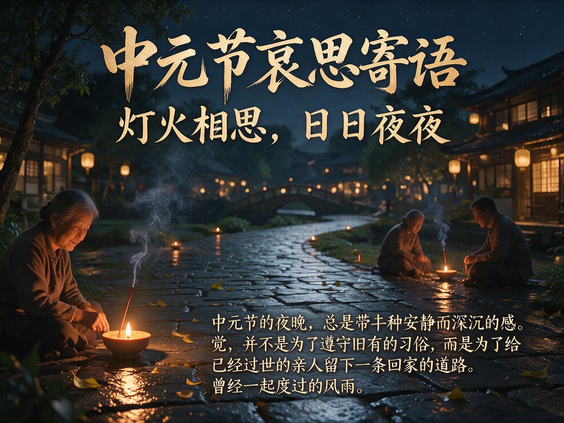 中元节的哀思寄语与句子短文