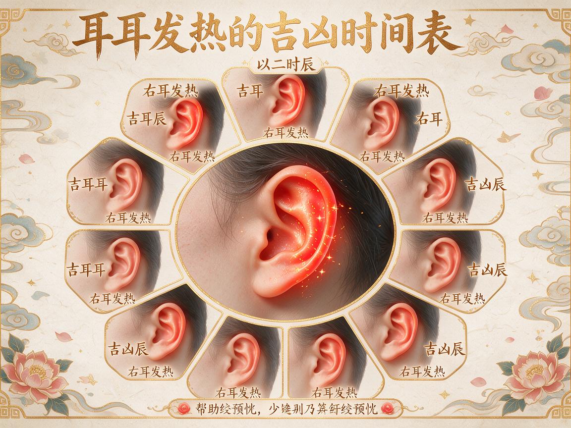 右耳朵发热的预兆吉凶时间表