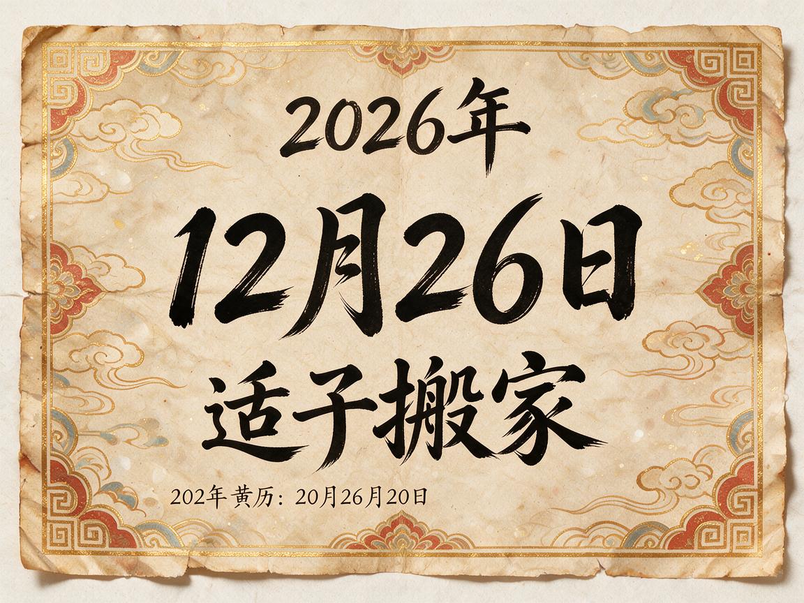 2026年12月26日适合搬家吗 2026年12月26日适合搬家吗